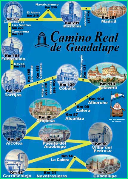 track Camino Real de Guadalupe : Madrid - Guadalupe en Madrid