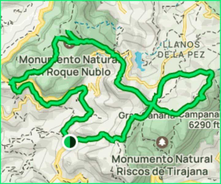 Monumento Natural del Roque Nublo en Las Palmas