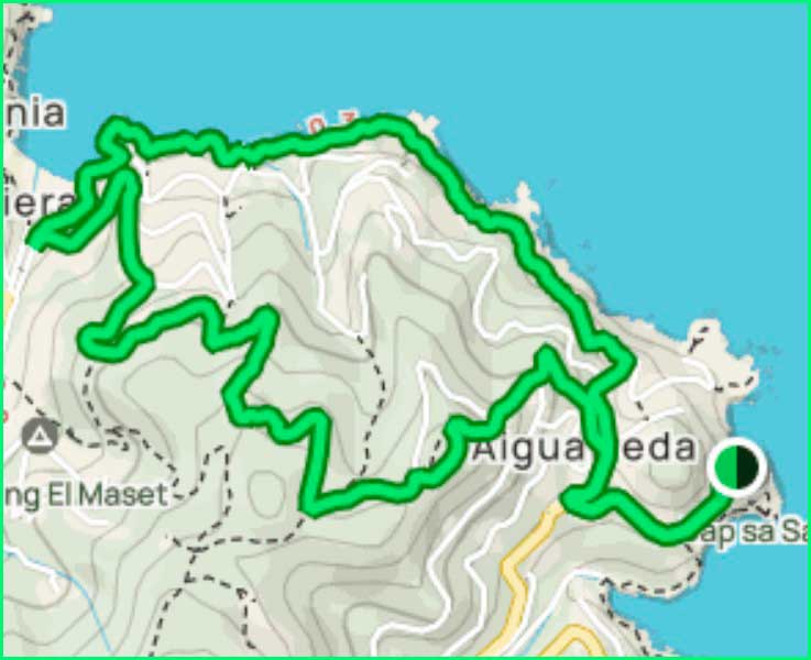 ruta Cap Sa Sal - Sa Riera - Mirador de la Creu en Gerona