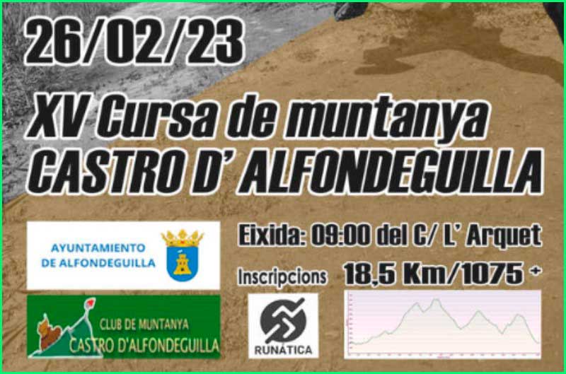 ruta Carrera de Montaña Castro Alfondeguilla en Castellón