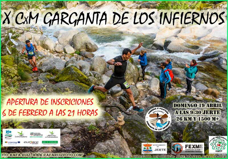 track Carrera por Montaña Garganta de los Infiernos en Cáceres