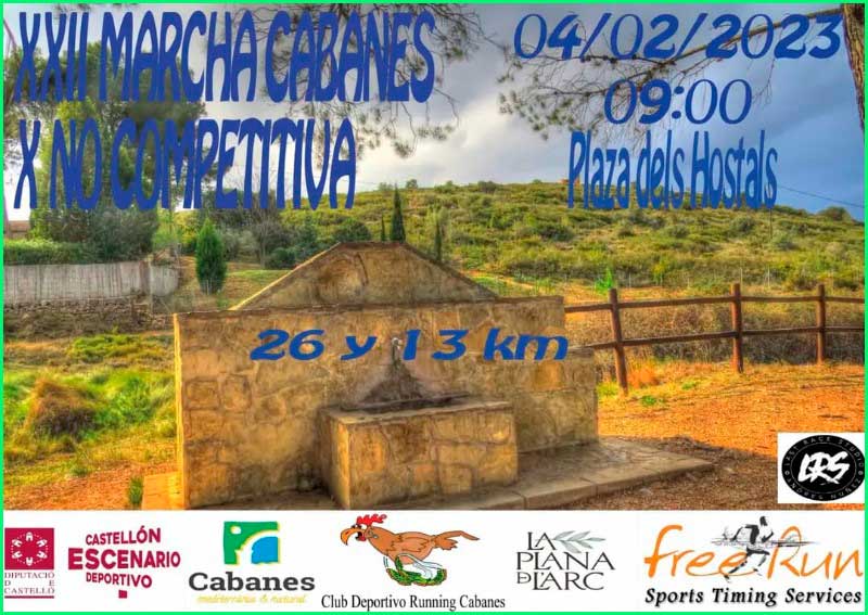 ruta Carrera XXI Marcha de Cabanes en Castellón