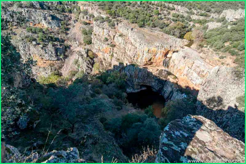 Paraje Natural Cascada de Cimbarra en Ciudad Real